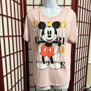 Disney Pink Mickey Mouse Short Sleeve Tee